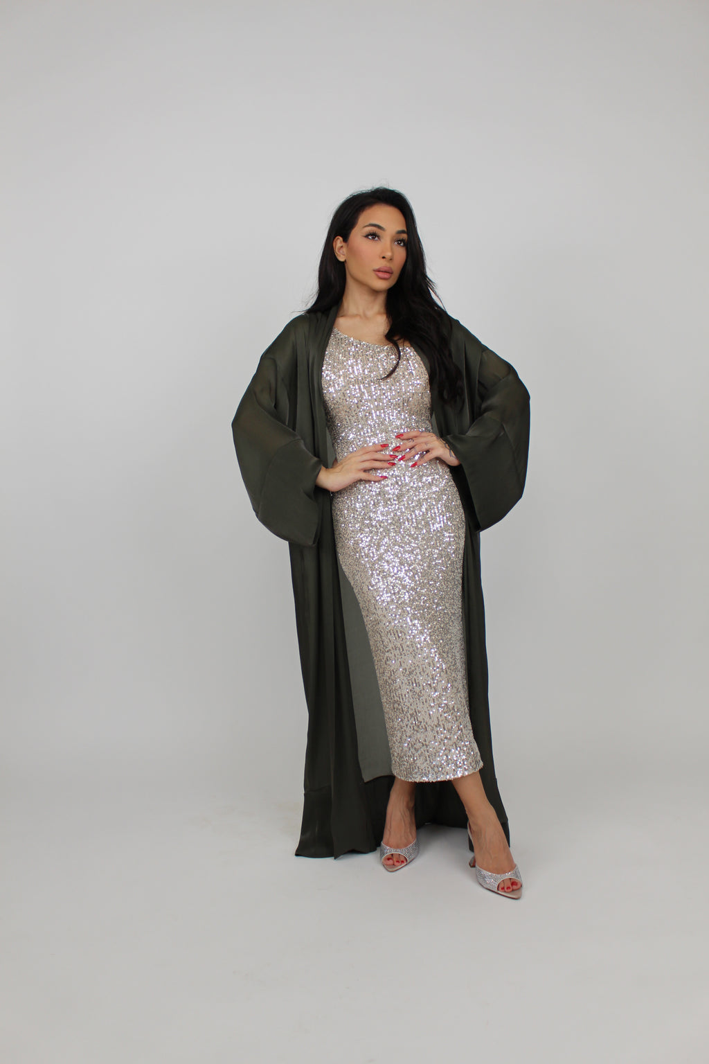 Maahi Kaftan Teal/Olive main image 0