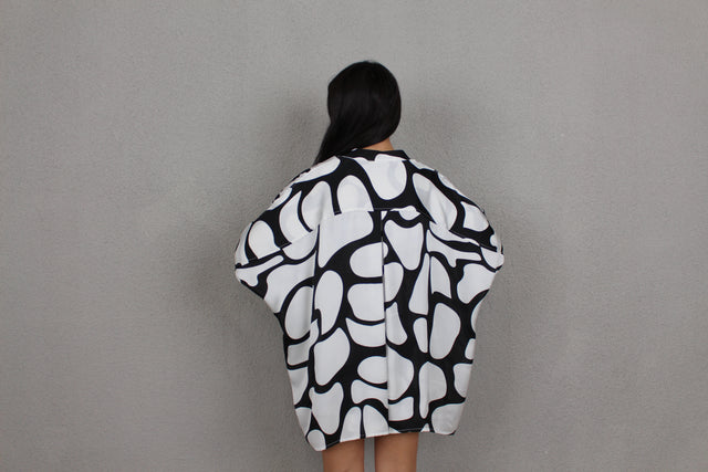 GIRAFFE SILK OVERSIZED SHIRT