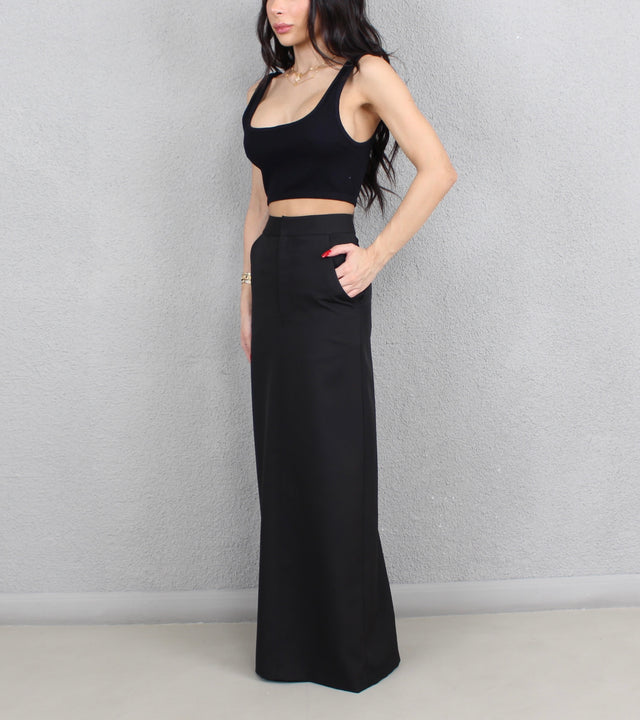 BLACK MAXI SKIRT