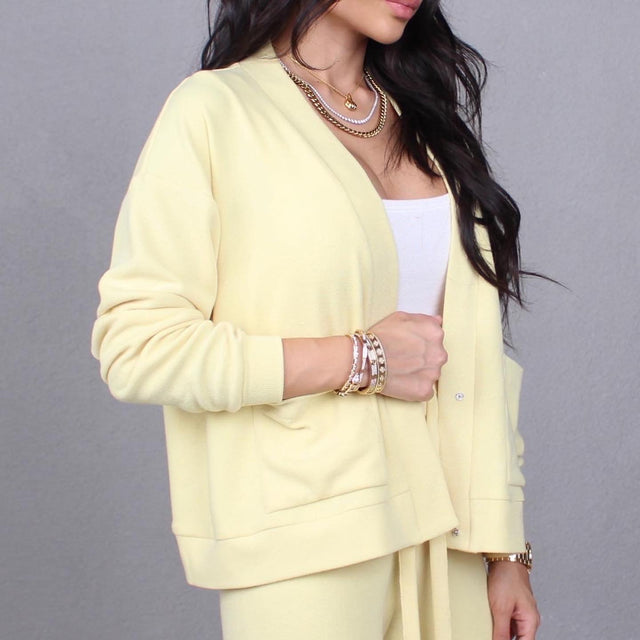 LEMON KNIT CARDIGAN