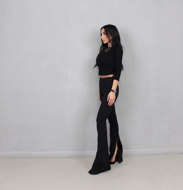 LYLA BLACK TAILORED TROUSERS