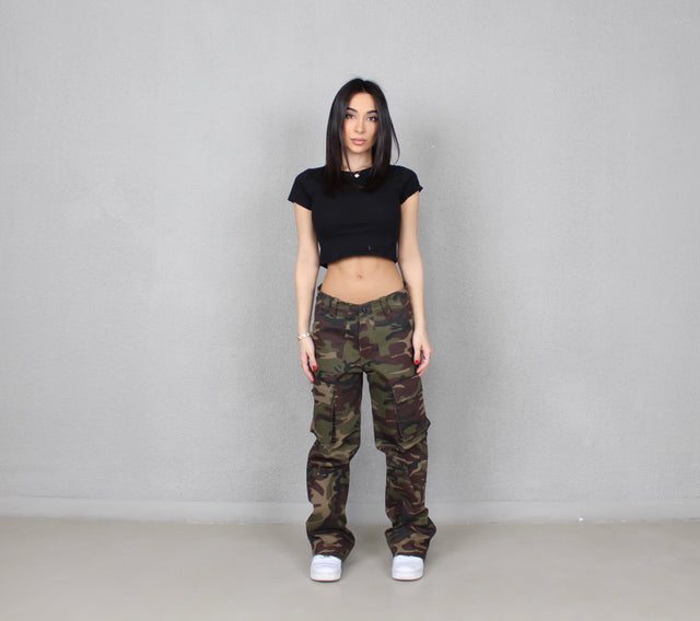 DARK CAMO CARGO PANTS