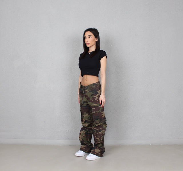 DARK CAMO CARGO PANTS