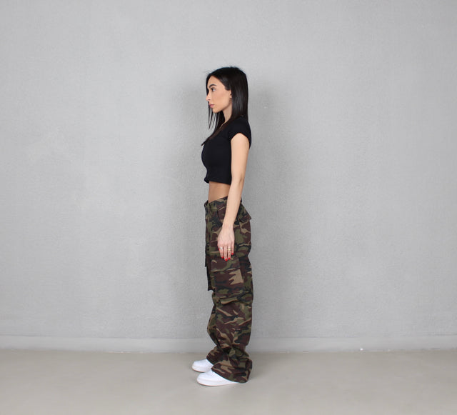 DARK CAMO CARGO PANTS