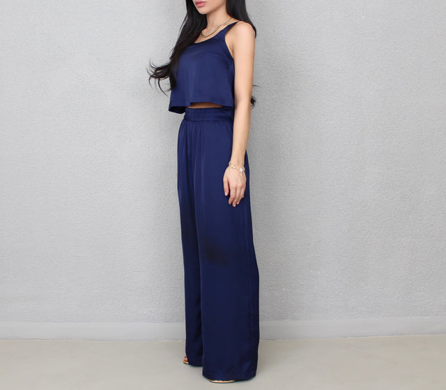 NAVY SILK TROUSERS – PETITE-THE-BRAND NAVY SILK TROUSERS – PETITE-THE-BRAND