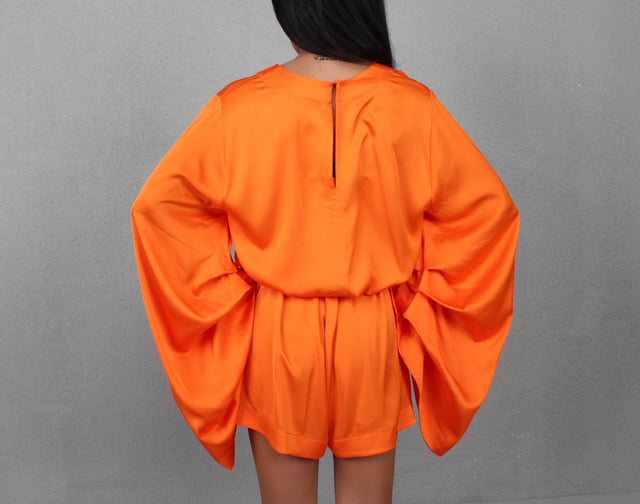 TANGERINE BALI SILK SET