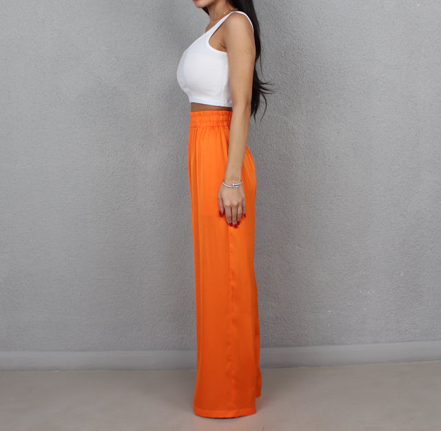 TANGERINE SILK TROUSERS