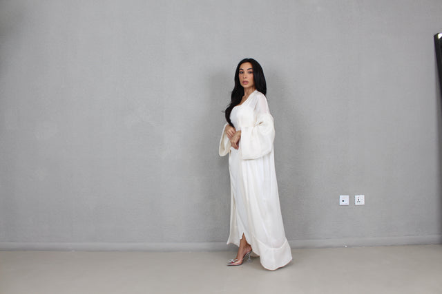 LAYALI CREAM KAFTAN