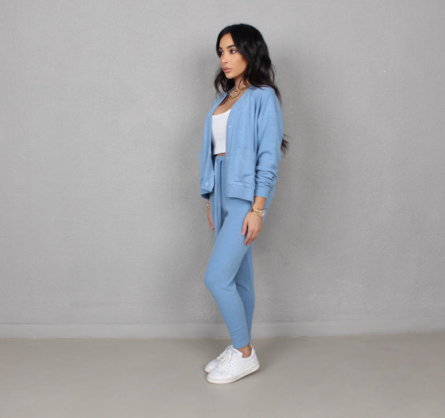 BABY BLUE KNIT SWEATPANTS