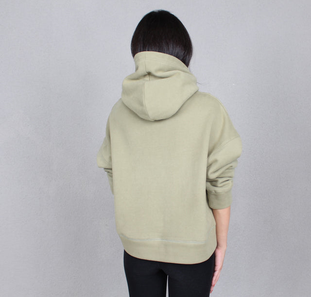 OLIVE GREEN HOODED SWEATSHIRT